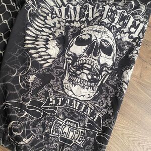 Mma-elite Men's Black and Grey Shorts